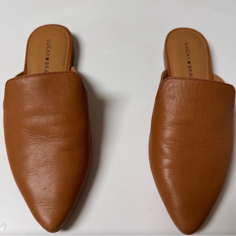 Lucky Brand Brynnuh Mule Slides in Tan